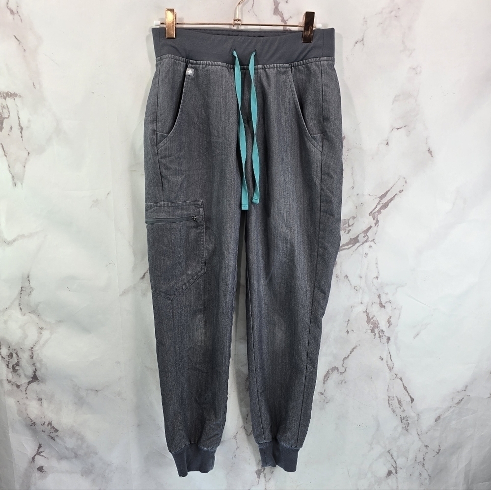 Figs Zamora Jogger Womens 2XS Bottom Pant Gray Technical Graphite 2107
